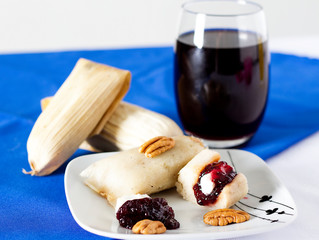 Tamal de frambuesa