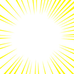 Thick concentrated line in a square. effect line.　正方形の中の太い集中線。効果線