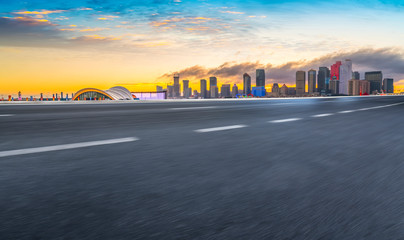 Urban Road, Highway and Construction Skyline..