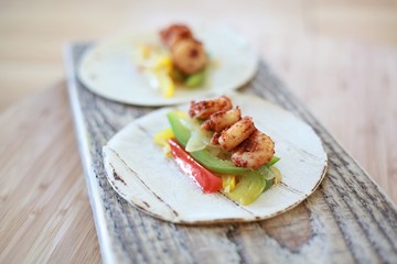 Shrimp Taco Made Fresh