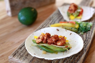 Shrimp Taco Made Fresh