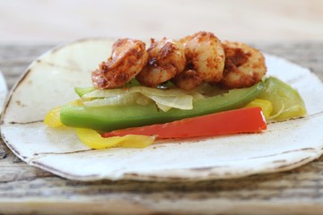 Shrimp Taco Made Fresh