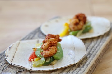 Shrimp Taco Made Fresh