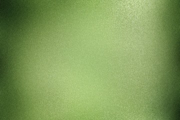 Abstract texture background, green brushed metallic wall