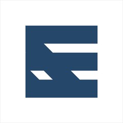 EF, FE initials geometric letter company logo