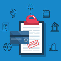 finance invoice report with credit card