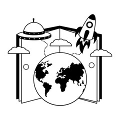 book world rocket spaceship