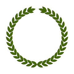 Isolated laurel wreath image. Vecor illustration design