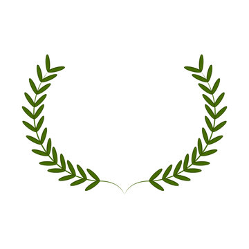 Isolated Laurel Wreath Image. Vecor Illustration Design