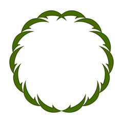 Isolated laurel wreath image. Vecor illustration design