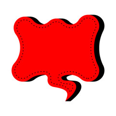 Isolated comic bubble chat image. Vector illustration design