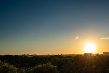 Fototapeta premium blue sunset