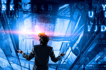 Future of technology. Mixed media