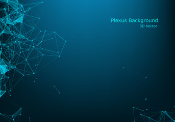 Abstract polygonal space low poly dark background with connecting dots and lines. Connection structure. Science. Futuristic polygonal background. Triangular. Wallpaper. Business