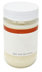 14oz Jar of Coconut Oil Blank Lable