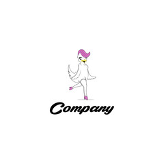 Beauty Duck Vector Creative Logo Design