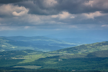 Obraz premium Nature: Mountains and Sky Clouds