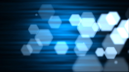 Abstract background blurred polygon 3d illustration.