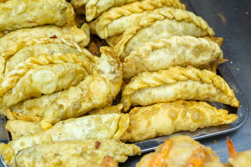 Goi cake, the famous tradittional food on Hanoi street