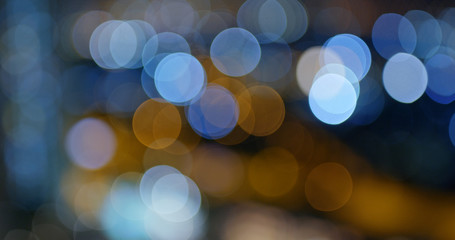 Fototapeta premium Blur of city night view