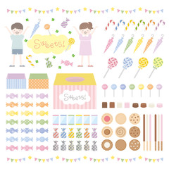 お菓子のつかみ取り