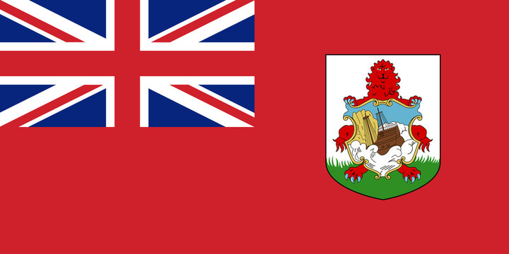 Flag Bermuda in official rate and colors, vector
