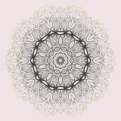 Ethnic, Colorful Henna Mandala Design. Ornament Round Concept. Vector Decorative Illustration Design. Pastel gradient