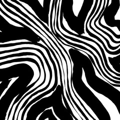 Brush grunge pattern. White and black vector.