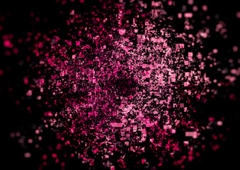 抽象的なピンク色の花