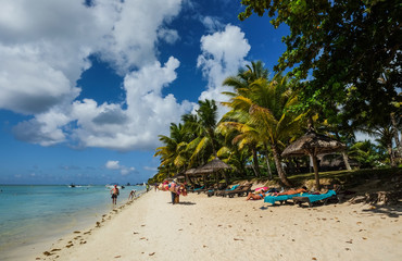 Fototapeta na wymiar Seascape of Mauritius Island