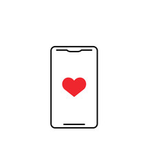 Online dating icon design template vector isolated