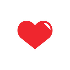 Heart love icon design template vector isolated