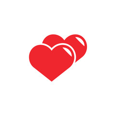 Heart love icon design template vector isolated