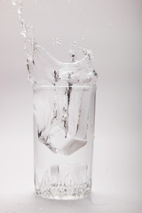 a glass of clean water