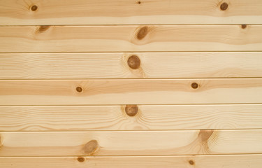 Fototapeta premium New wooden boards on wall close up