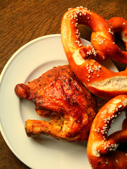 Gegrilltes Hähnchen