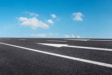 Obraz premium Road surface and sky cloud landscape..