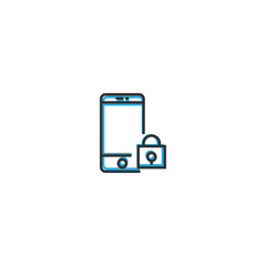 Smart Phone icon design. Interaction icon line vector illustration