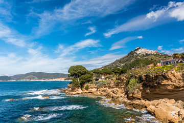 Obraz premium Beautiful Rocky Mediterranean Coast of Southern Italy