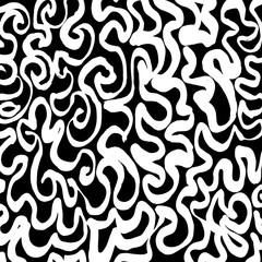 Brush grunge pattern. White and black vector.