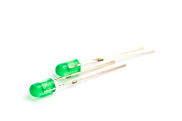 led diode isolated on white background