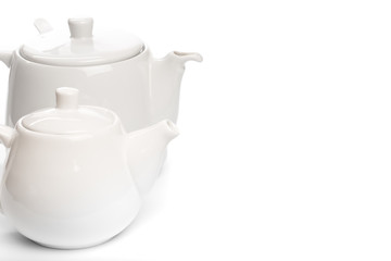 tea pots isolated on white background