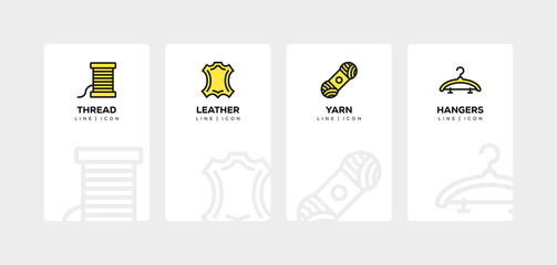 SEWING LINE ICON SET