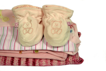 some baby clothing, isolated