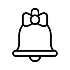 Bell vector, Easter line icon editable stroke