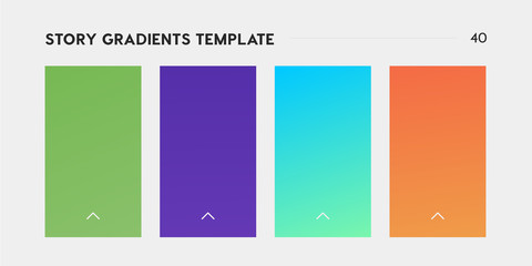 Gradient template for social media