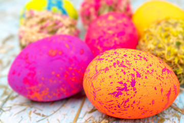 Painted eggs are a symbol of the traditional Christian holiday of Easter.
