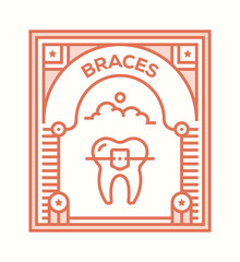 BRACES ICON CONCEPT