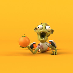 Fun zombie - 3D Illustration