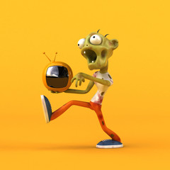 Fun zombie - 3D Illustration